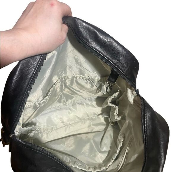 Timi & Leslie Black Baby Bag with Gold Hardware and Dome Shape - Picture 9 of 11